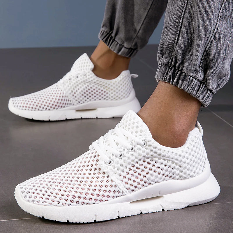 Norava | Men's Mesh Lace Up Sneakers with Flexible Sole