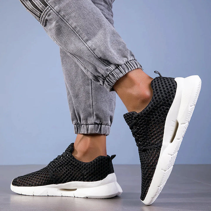 Norava | Men's Mesh Lace Up Sneakers with Flexible Sole