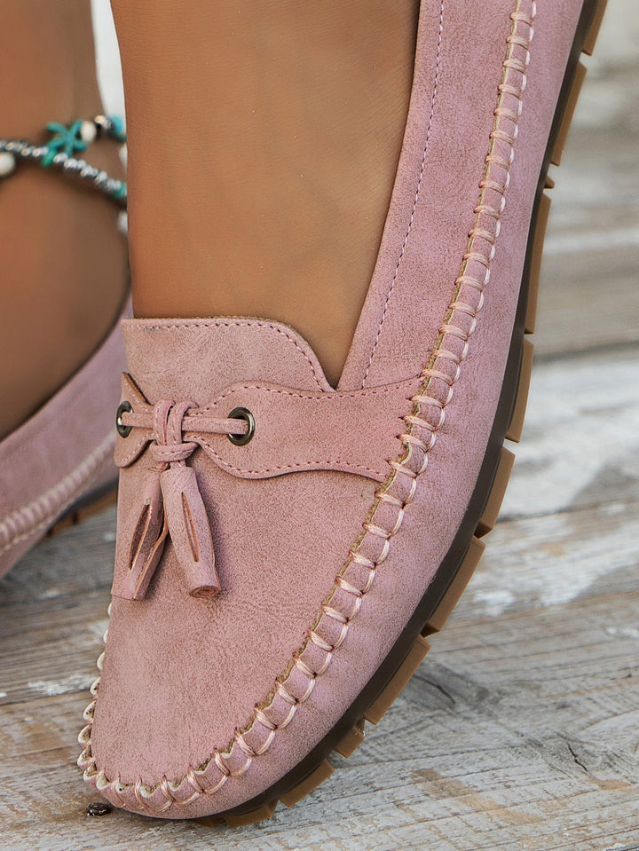 Comfortable soft slip-on moccasins for women | Lise -19