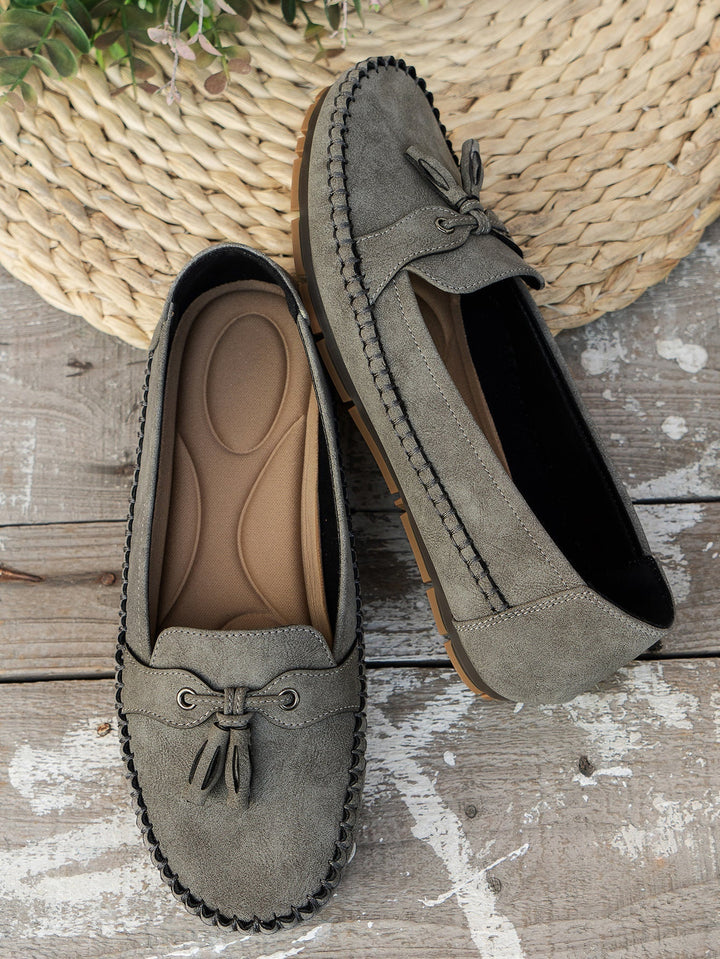 Comfortable soft slip-on moccasins for women | Lise -18