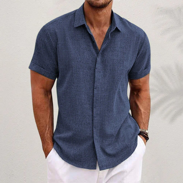 Men's Short Sleeve Button-Up Shirt