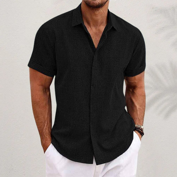 Men's Short Sleeve Button-Up Shirt