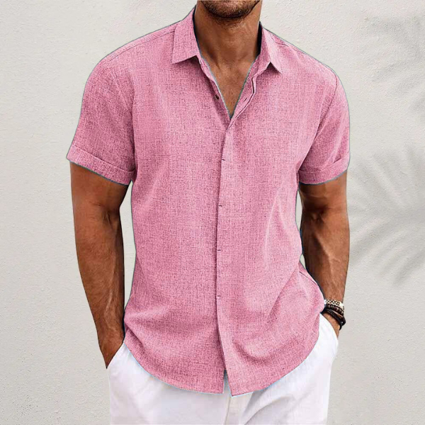Men's Short Sleeve Button-Up Shirt