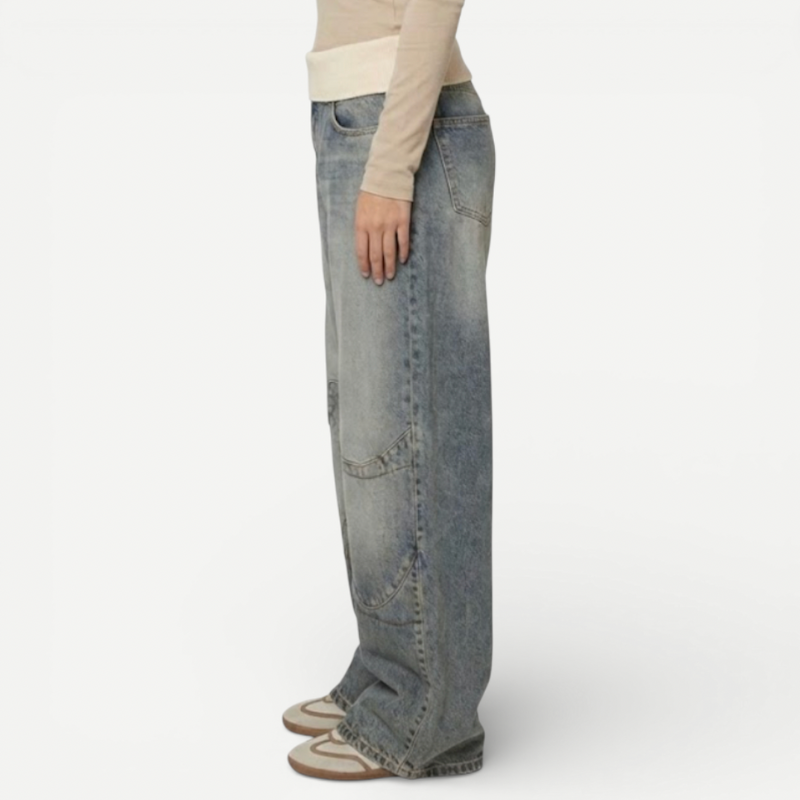 Women’s Baggy Jeans With Waistband