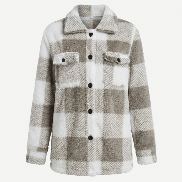 Women's Plaid Trench Coat