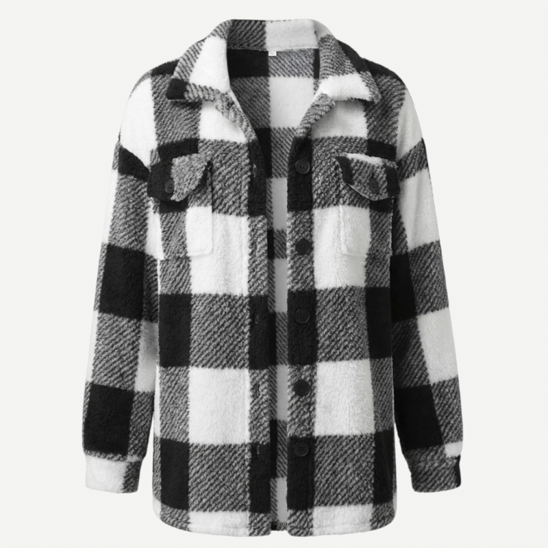 Women's Plaid Trench Coat