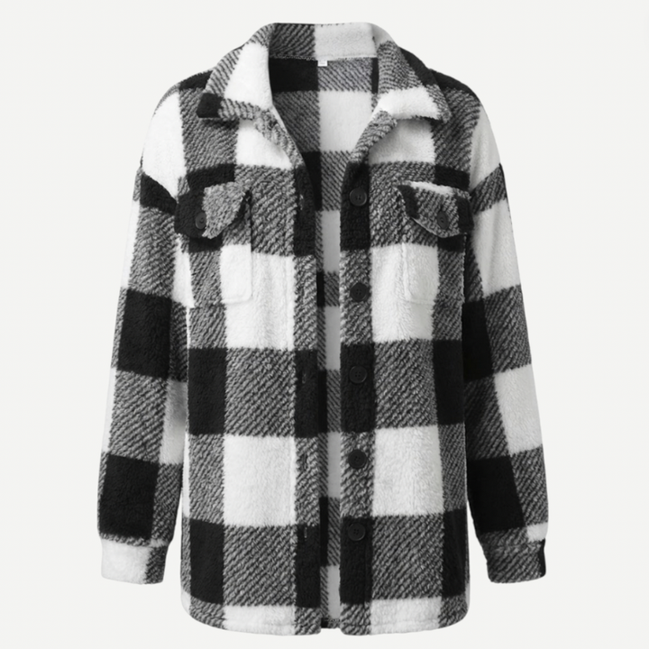Women's Plaid Trench Coat