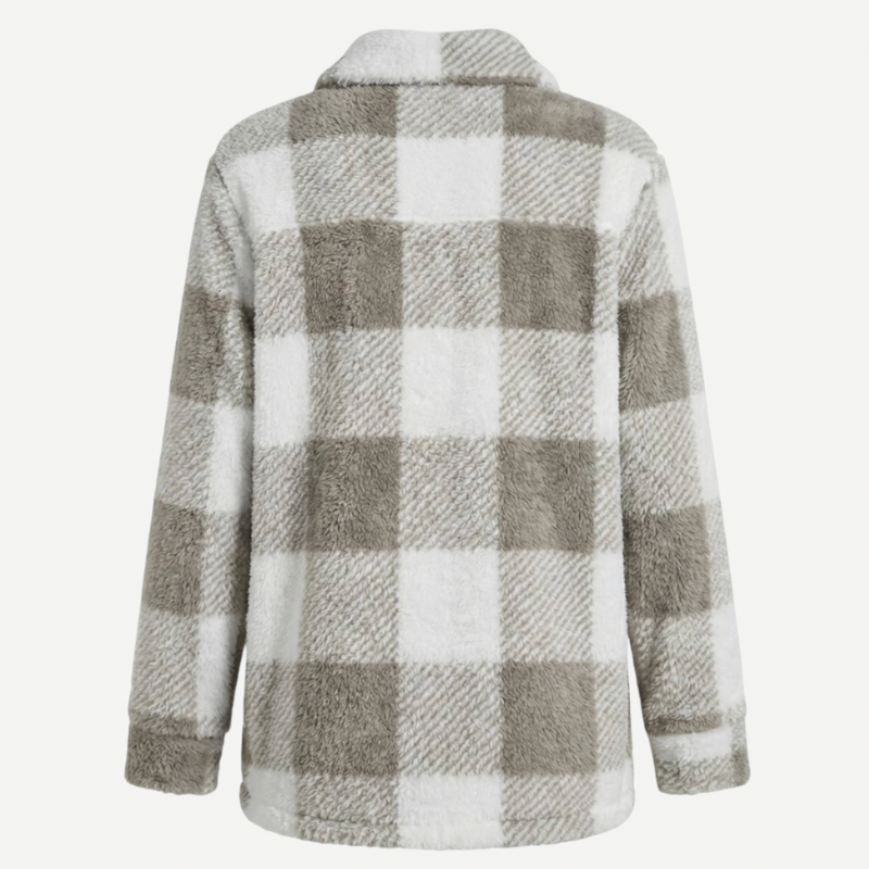 Women's Plaid Trench Coat