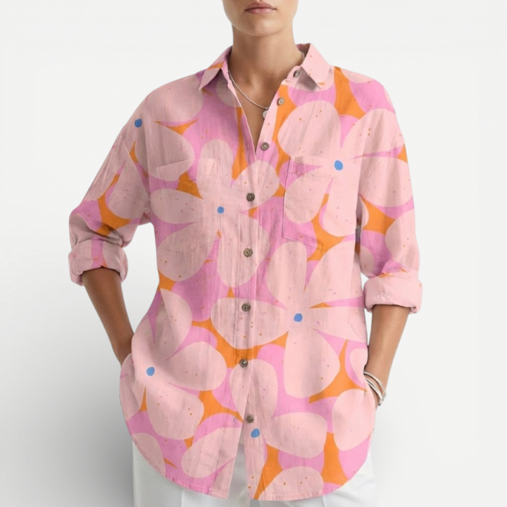 Women's Blouse With Floral Print