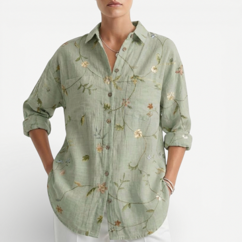 Women's Blouse With Floral Print