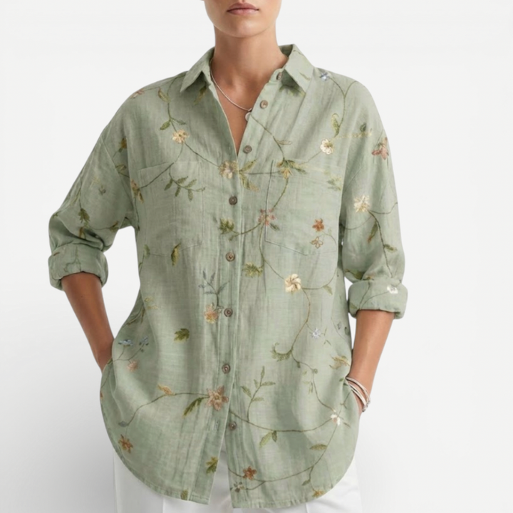 Women's Blouse With Floral Print