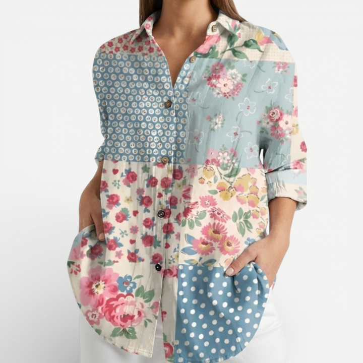 Women's Blouse With Floral Print