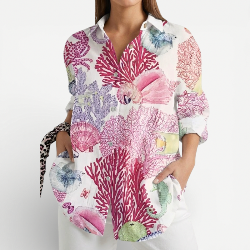 Women's Blouse With Floral Print