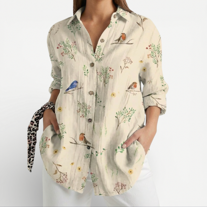 Women's Blouse With Floral Print