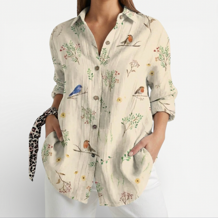 Women's Blouse With Floral Print