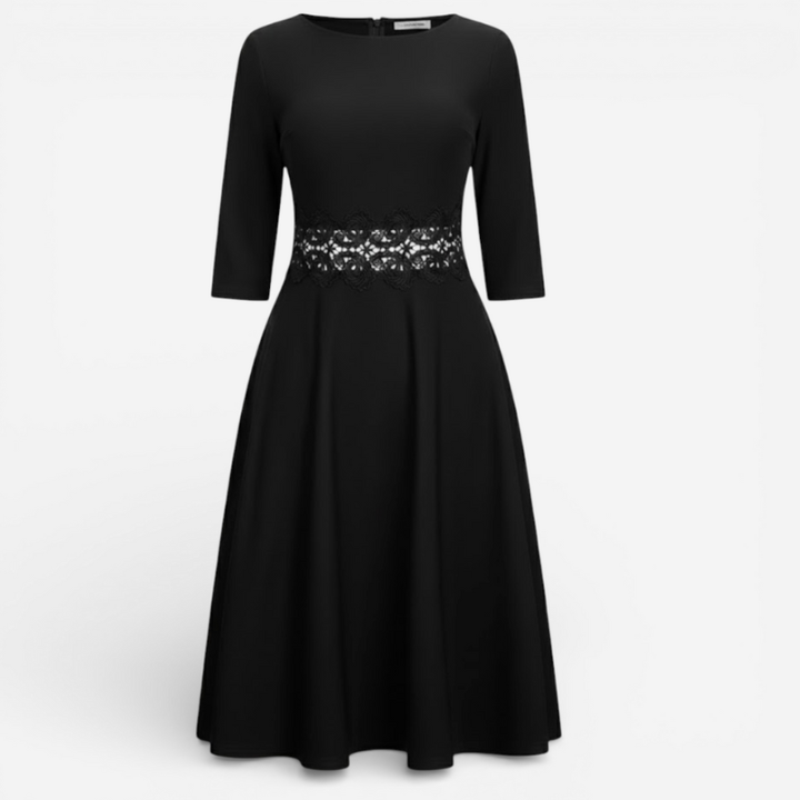 Women's Formal Long Sleeve Midi Dress