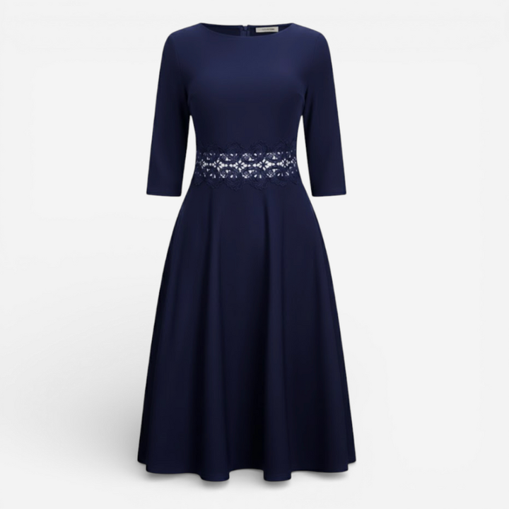 Women's Formal Long Sleeve Midi Dress