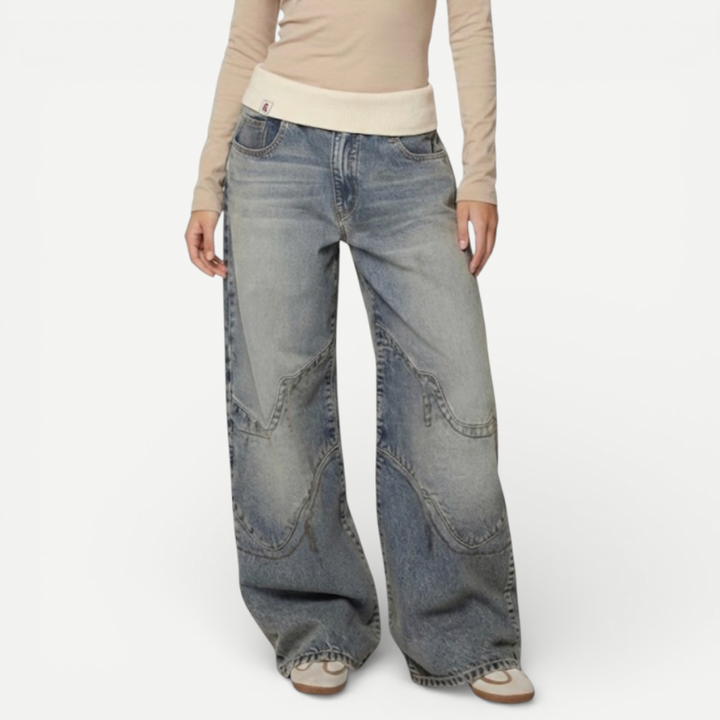 Women’s Baggy Jeans With Waistband
