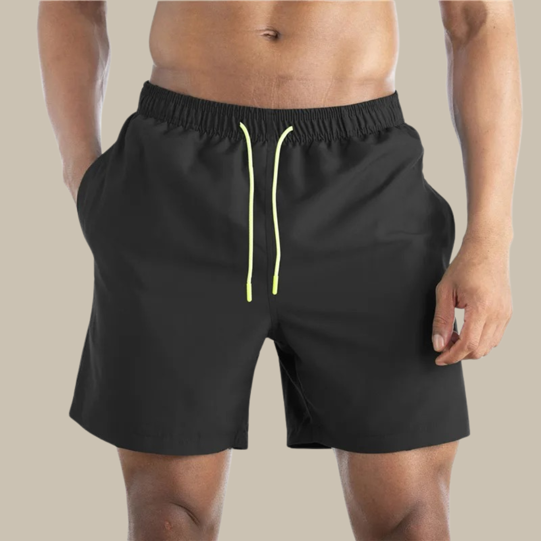 Quick-drying swim trunks with stretch for men