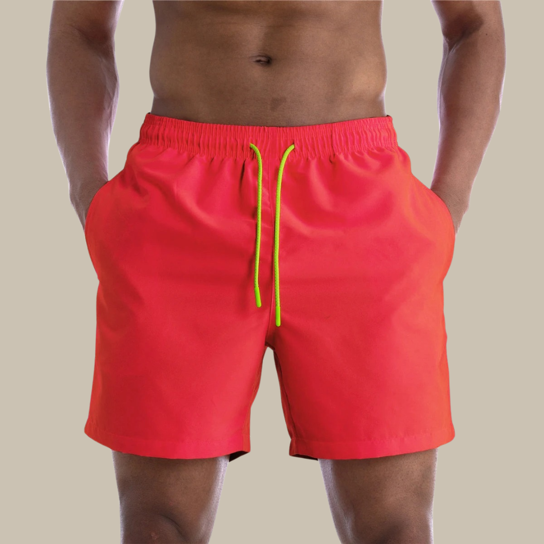 Quick-drying swim trunks with stretch for men