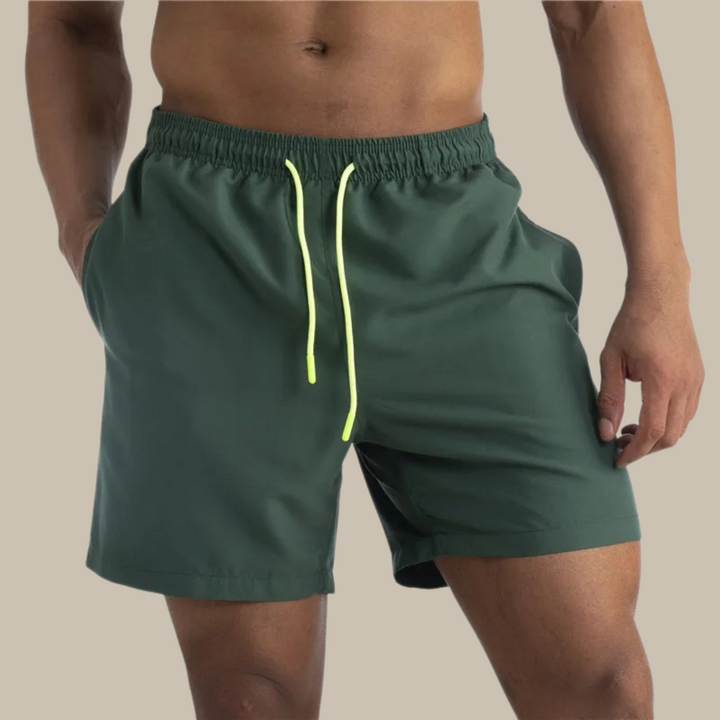 Quick-drying swim trunks with stretch for men