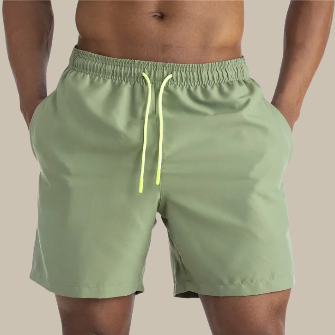 Quick-drying swim trunks with stretch for men