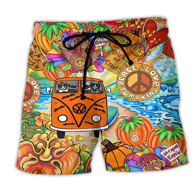 Men's swim trunks with print