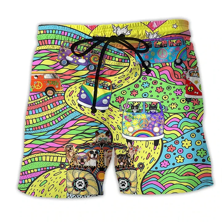 Men's swim trunks with print