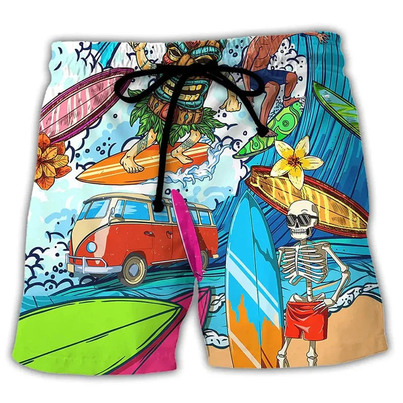 Men's swim trunks with print