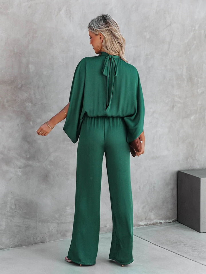 Green women's jumpsuit