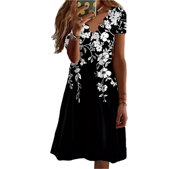 Comfy Floral Midi Dress for women