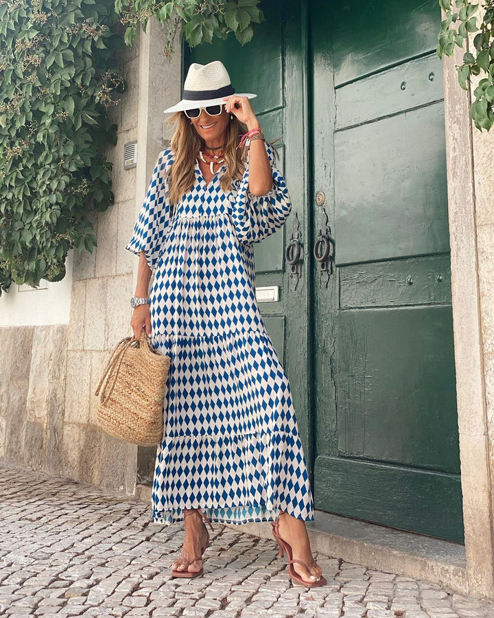Timeless floral seaside maxi dress for women | Viola -10