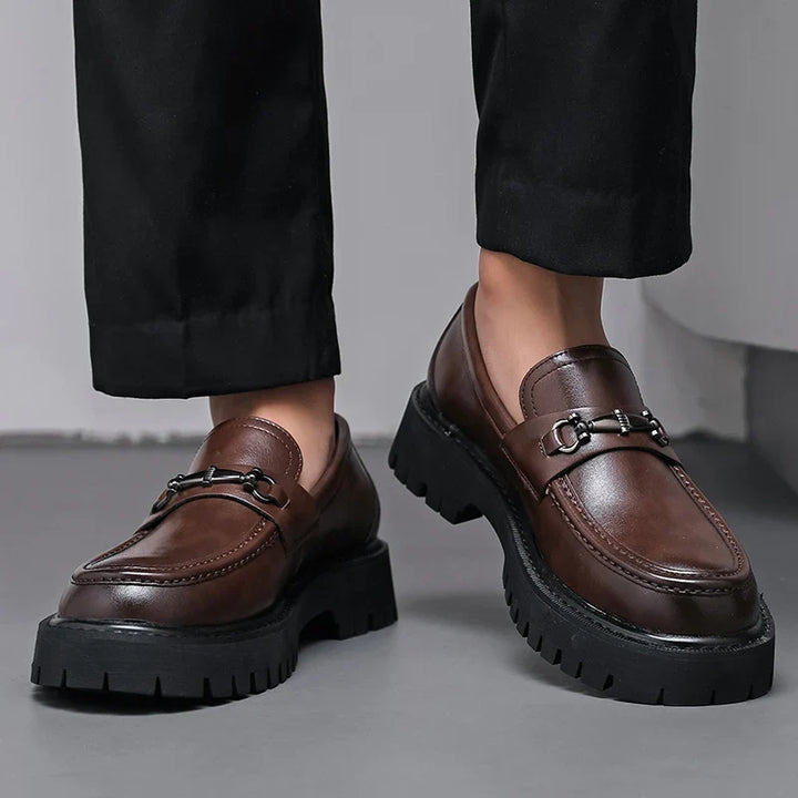 Classic leather dress loafers for men | Marino -5