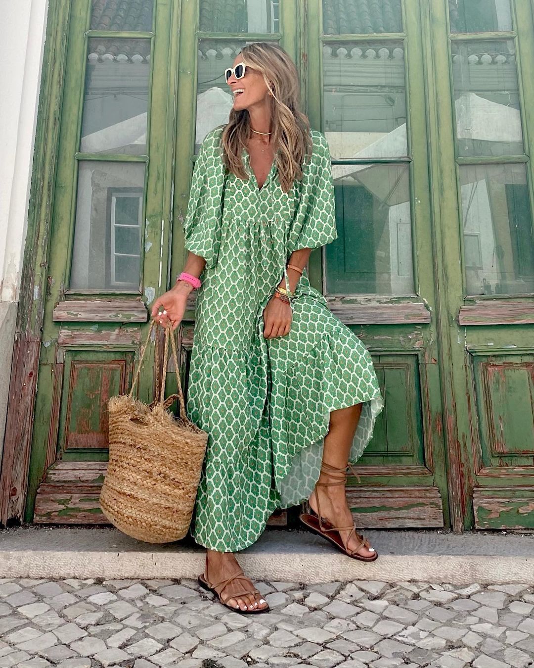 Timeless floral seaside maxi dress for women | Viola -2