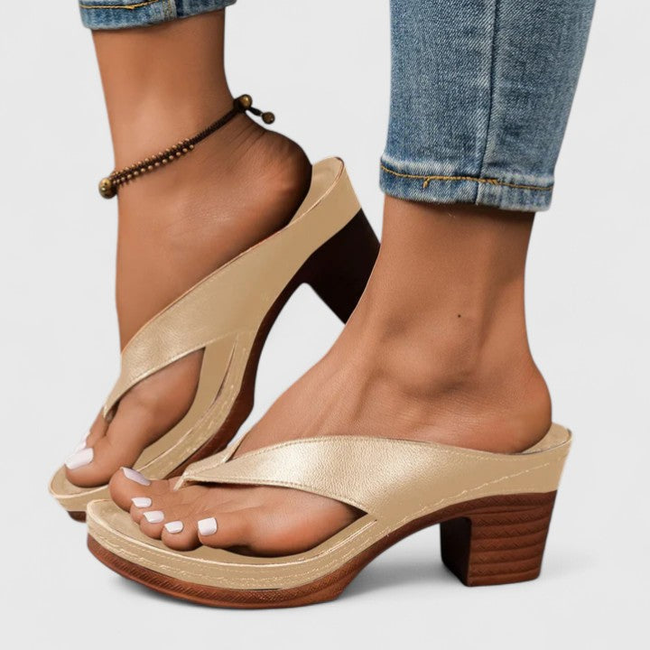 Sophie | Women's Orthopaedic Heels with Mid Height Block Heel