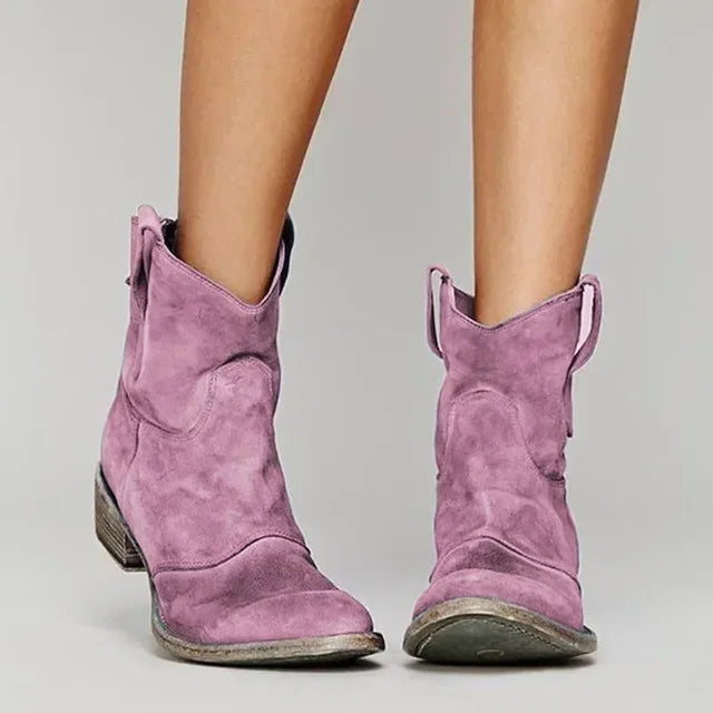 Vintage cowboy ankle boots for women | Destiny -5