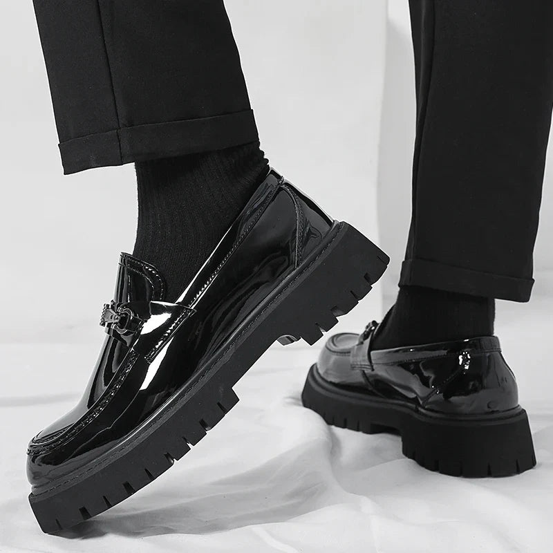 Classic leather dress loafers for men | Marino -11