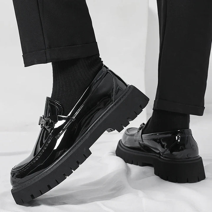 Classic leather dress loafers for men | Marino -11