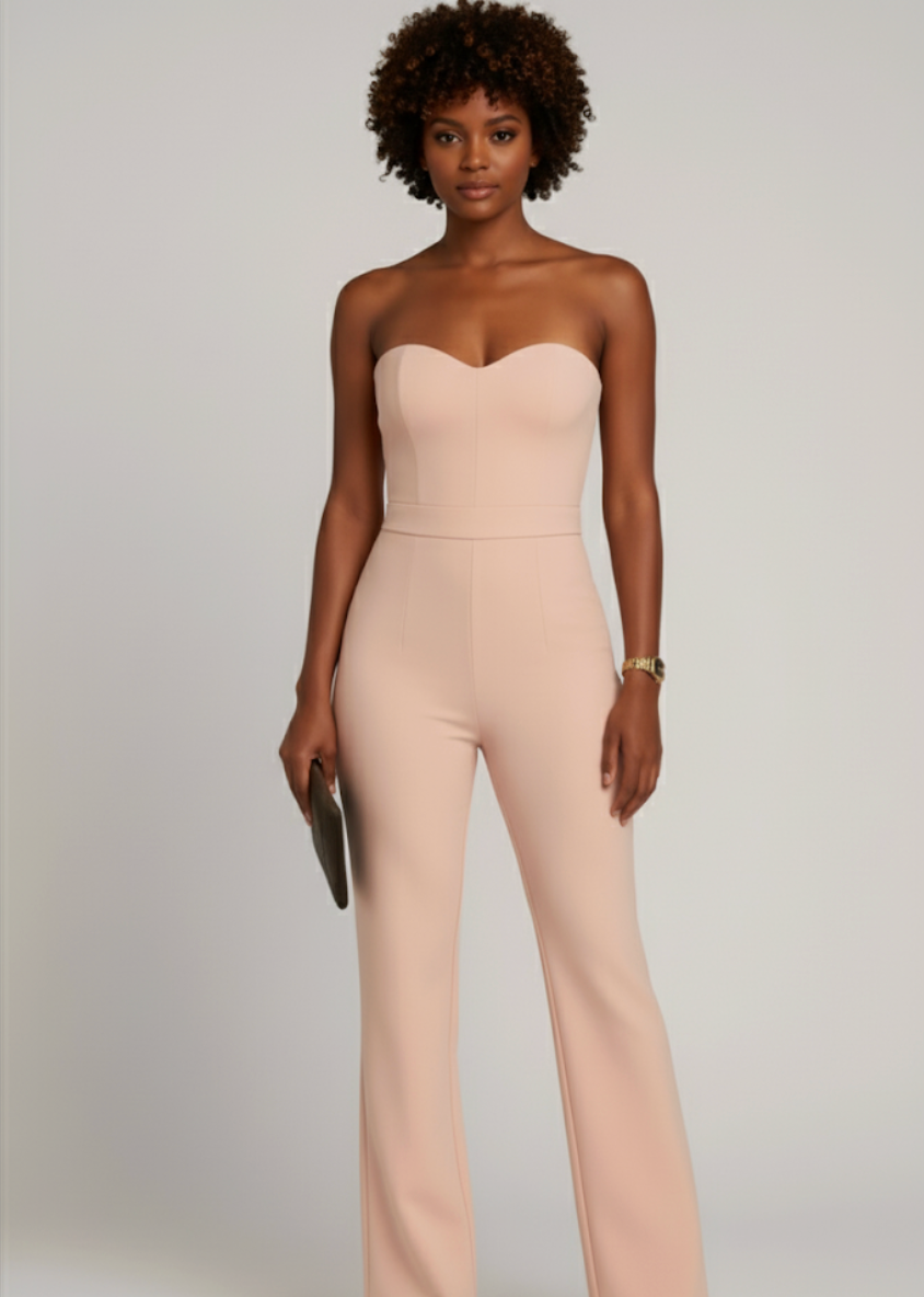 Women's Jumpsuit With Fitted Corset | Strapless