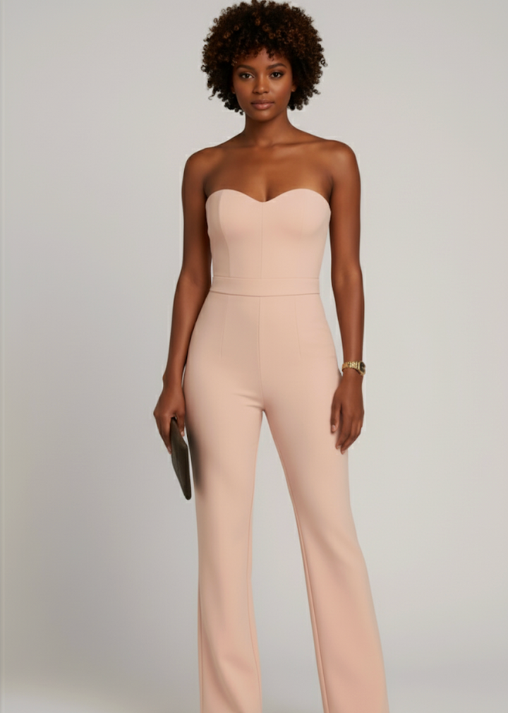 Women's Jumpsuit With Fitted Corset | Strapless