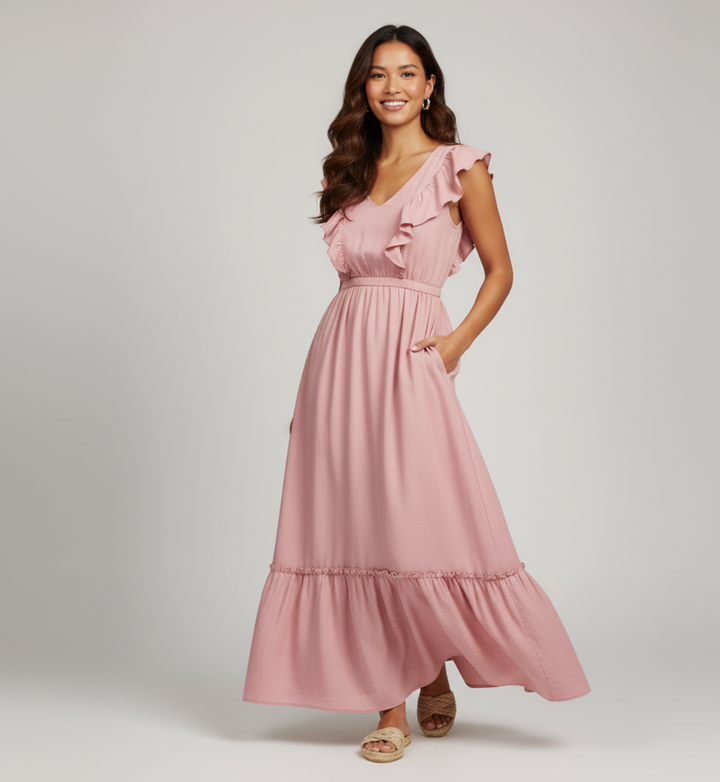 Women's Ruffle Summer Dress | Maxi