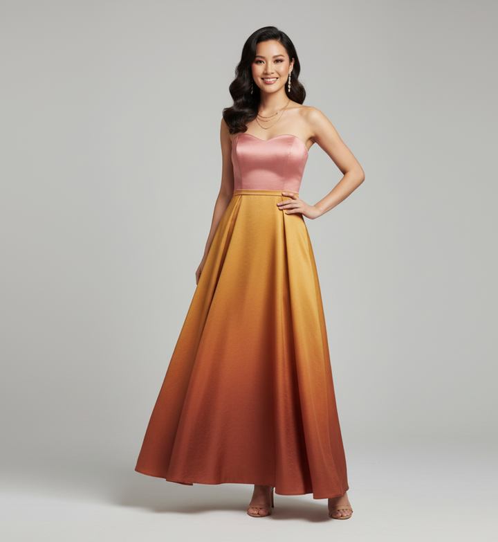 Women's Strapless Cocktail Dress | Maxi