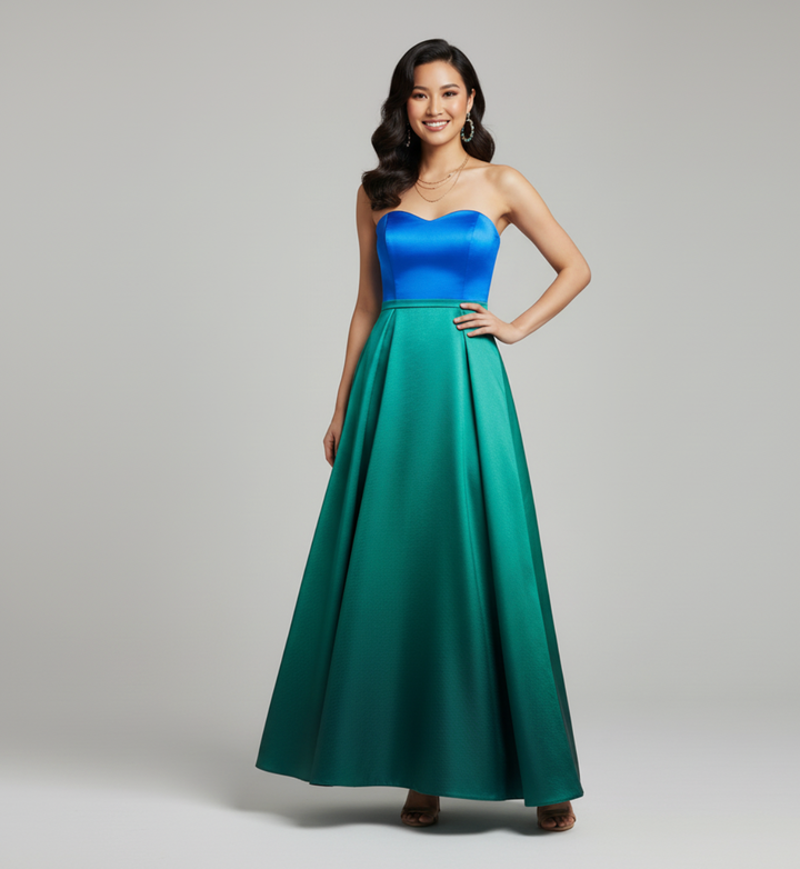 Women's Strapless Cocktail Dress | Maxi