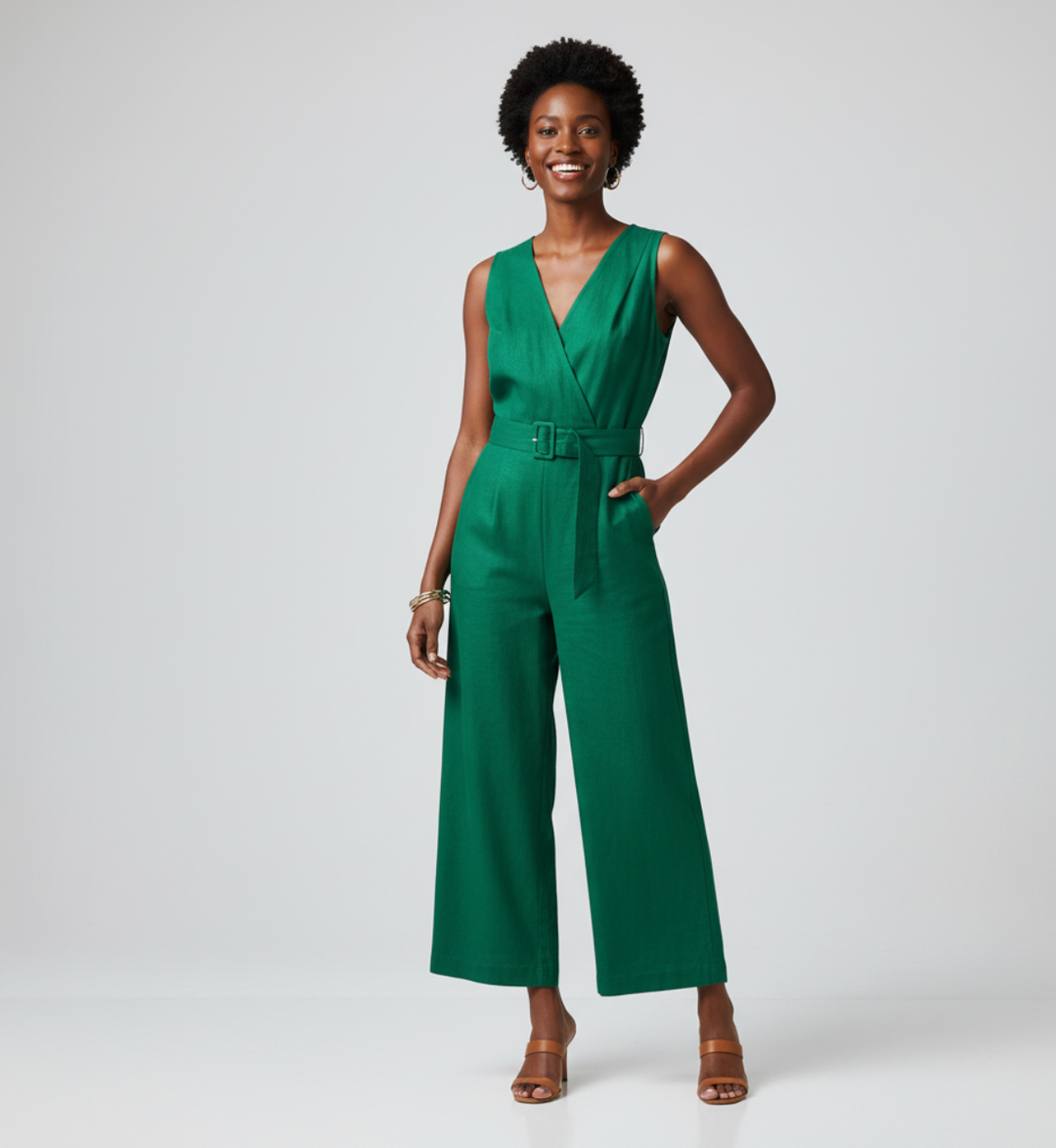 Women's Sleeveless Jumpsuit | Coloured