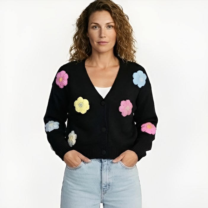 Women's Flower Cardigan