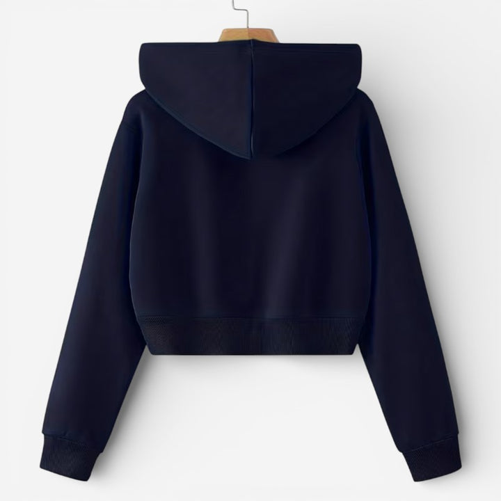 Women's Cropped Zip-Up Hoodie