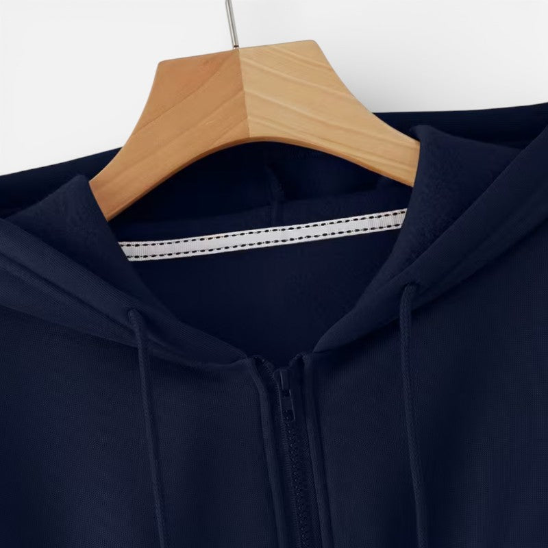 Women's Cropped Zip-Up Hoodie