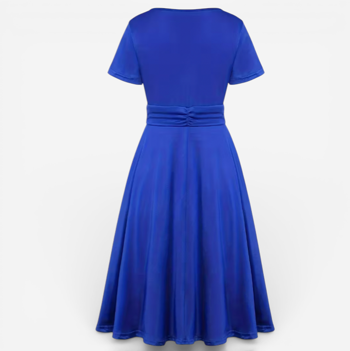 Women's Asymmetric Formal Midi Dress