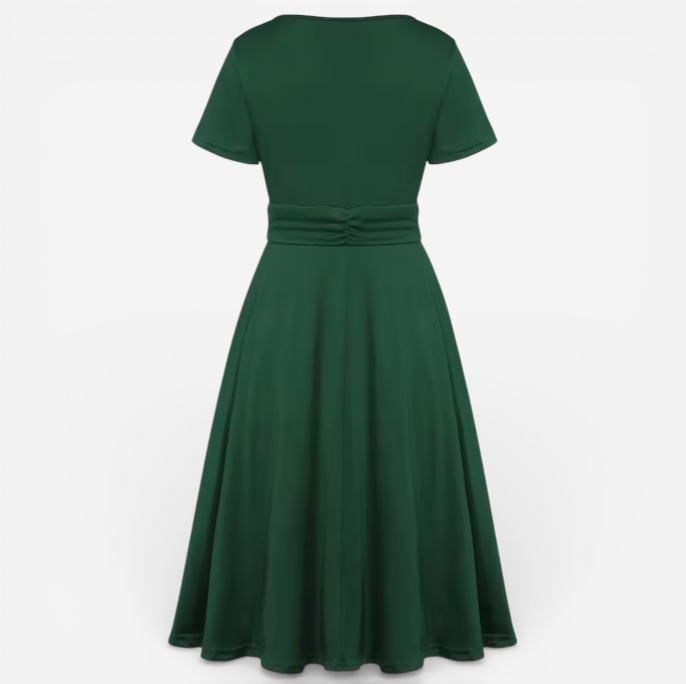 Women's Asymmetric Formal Midi Dress