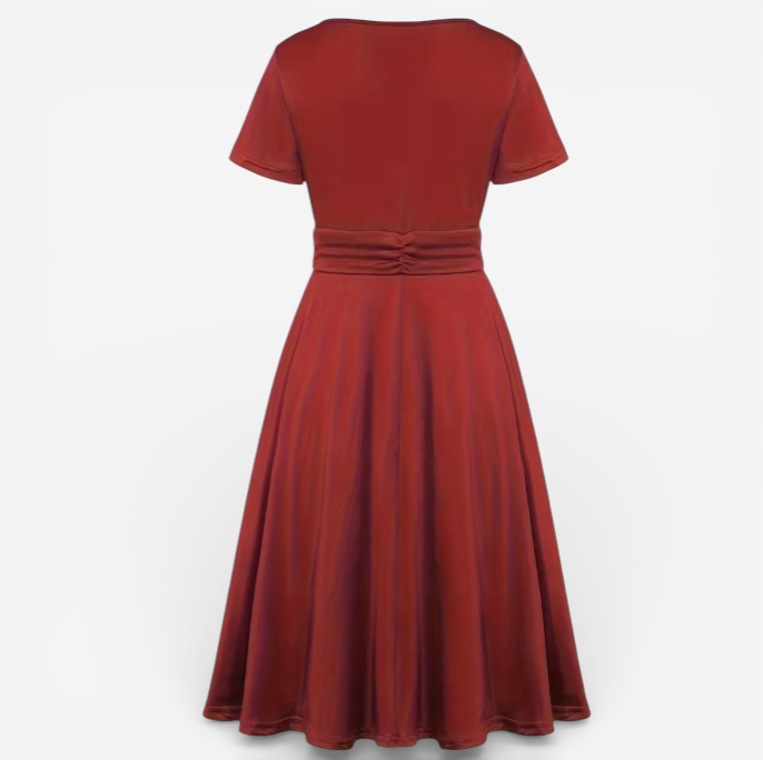 Women's Asymmetric Formal Midi Dress